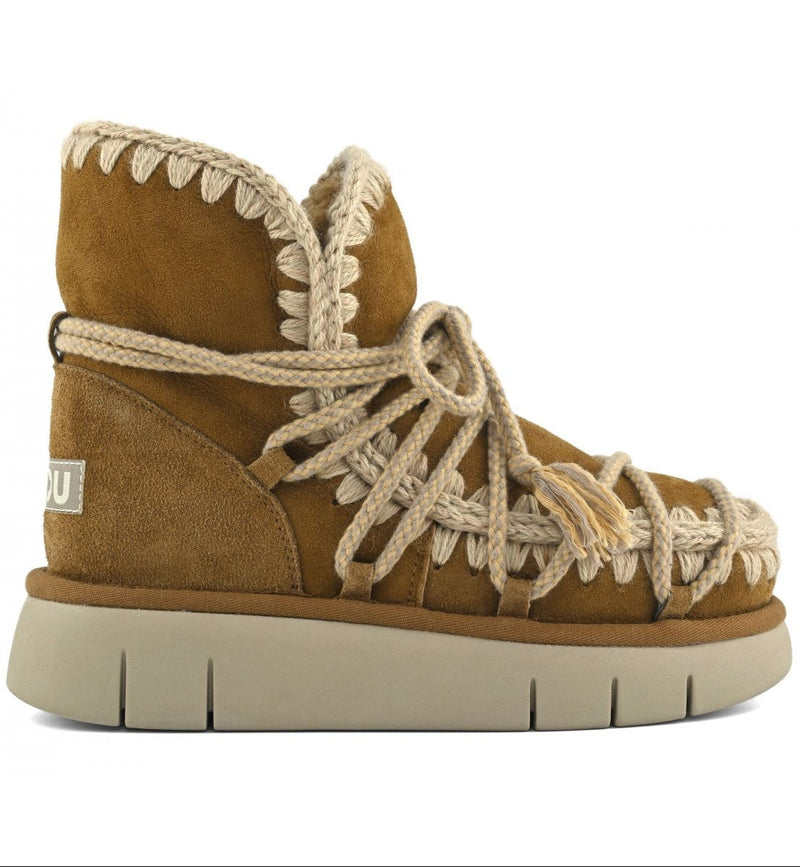 Dim Gray Bounce Scoubidou Lace Mou | Cognac Boots
