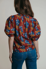 Gray Alix Blouse in Batik Blouse