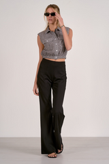 Light Gray Nance Scuba Pant Pant