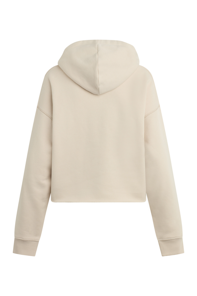 Light Gray The Cropped Collegiate Hoodie Hoodie