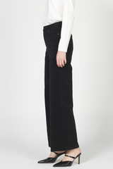 Lavender Fiona Wide Leg Jean | Black Jeans