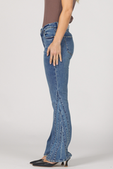 Light Gray Rosa Mid Rise Jean | Pool Wave Jeans