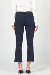 Lavender Jeanne Mid Rise Cropped Flare Jeans | Ramsey Jeans