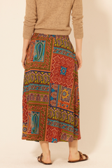 Bisque Elm Skirt in Tapestry Print Maxi Skirt