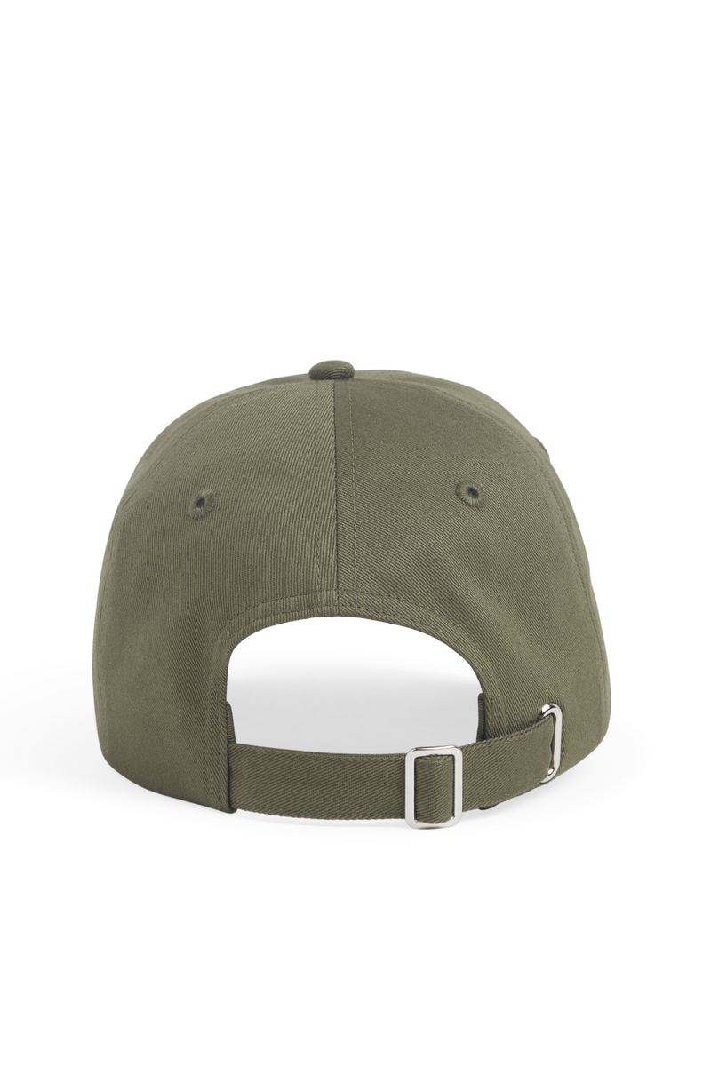 Dim Gray All Caps Logo Baseball Cap Hat