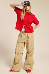 Wheat Wren Short Sleeve Cardigan Cardigan