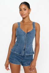 White Smoke Shay Corset Top Top