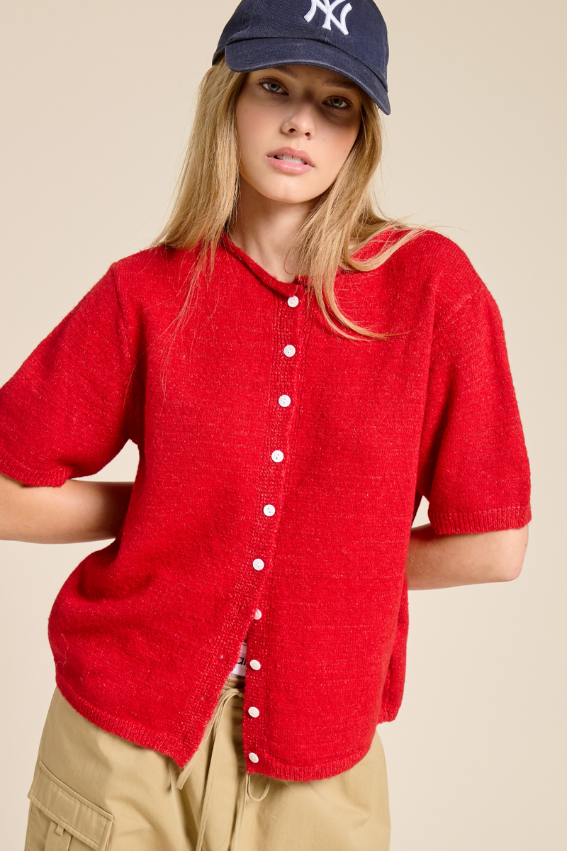 Wheat Wren Short Sleeve Cardigan Cardigan