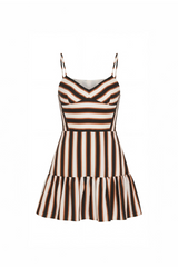 White Smoke Spencer Romper in Sabla Stripe Romper