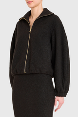 Black Como Bomber Jacket Jacket
