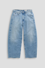 Light Slate Gray Hattie High Rise Barrel | Gesture Jeans