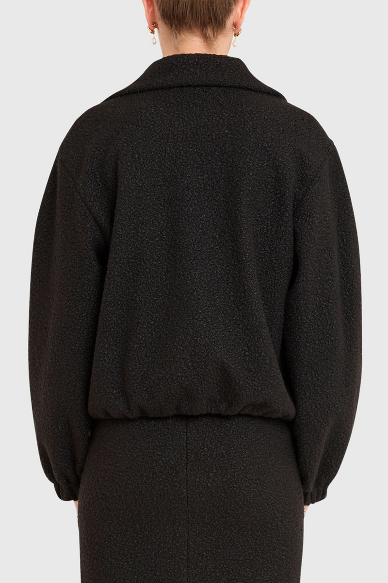 Black Como Bomber Jacket Jacket