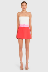 Lavender Fae Romper in Ivory Crimson Romper