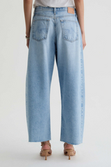 Light Gray Hattie High Rise Barrel | Gesture Jeans