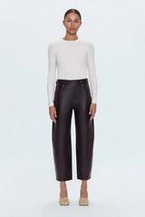 Lavender Eli High Rise Barrel Jean | French Roast Pant