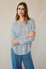 Gray Oversized Button Down Shirt