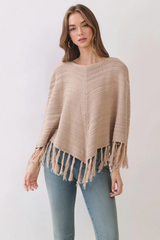 Autumn Escape Fringe Poncho