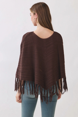 Autumn Escape Fringe Poncho