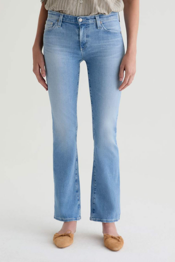 Light Gray Angel Low Rise Boot | 14 Years Fortuna Jeans