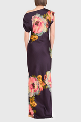 Beige Elroy Maxi in Seona Print Maxi Dress