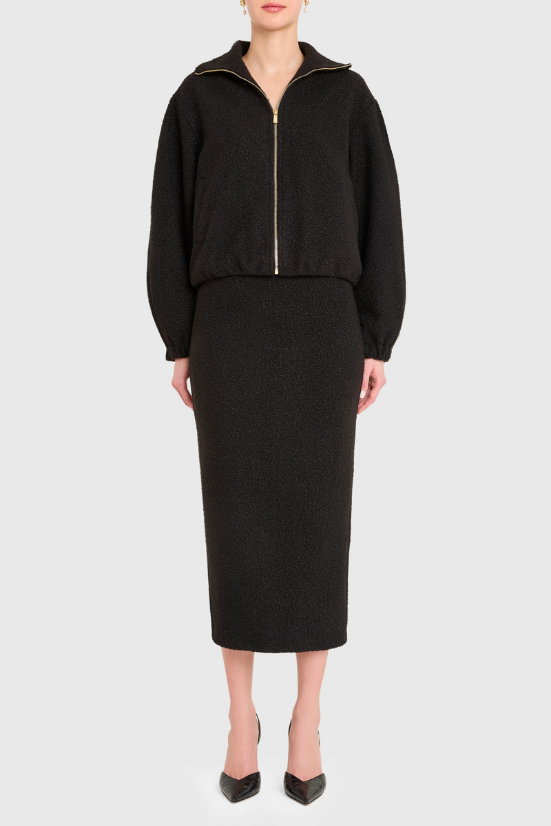 Black Como Bomber Jacket Jacket