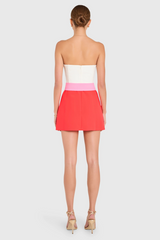 Lavender Fae Romper in Ivory Crimson Romper
