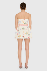 Lavender Strapless Bethany Romper in Boardwalk Romper