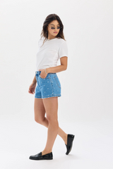 Lavender The Knockout High Rise Short | Full Circle Denim Shorts