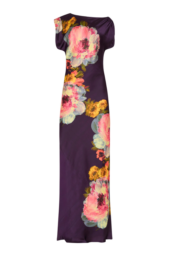 Dark Slate Gray Elroy Maxi in Seona Print Maxi Dress