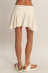 Light Gray Toni Acid Wash Skort Skort