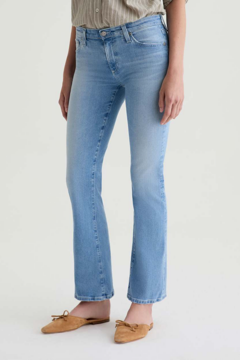 Light Gray Angel Low Rise Boot | 14 Years Fortuna Jeans