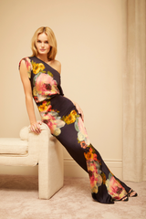 Tan Elroy Maxi in Seona Print Maxi Dress