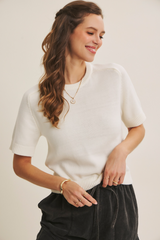 Light Gray Everyday Raglan Sweater Top Top