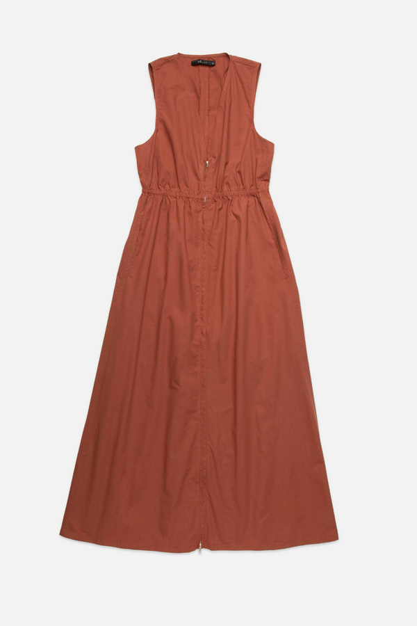 White Smoke Rubbens Dress in Reddish Brown Midi Dress