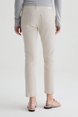 Light Gray Mari Cropped Mid-Rise Slim Straight | Pumice Jeans