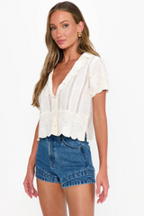 White Smoke Miami Hot Shorts Denim Shorts