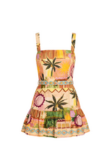 White Smoke April Romper in Palm Springs Romper