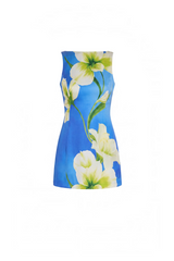 White Smoke Francie Romper in Mallorca Print Romper