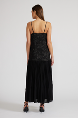 Black Marissa Drop Waist Sequin Dress Maxi Dress