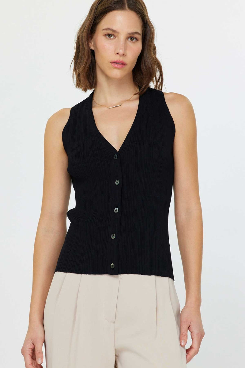 Black Sutherland Sweater Vest Sweater Vest