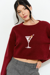 Saddle Brown Merry Martini Sweater Sweater