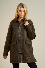 Gray Crisp Weather Waxed Jacket Jacket