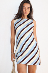 White Smoke The Diagonal Dream Mini Dress Mini Dress