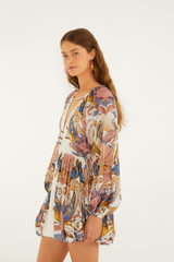 Seashell Sea Garden Off White Mini Bubble Dress Mini Dress