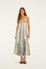 Lavender Fruit Beauty Off White Maxi Dress Maxi Dress