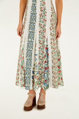 Lavender Fruit Beauty Off White Maxi Dress Maxi Dress