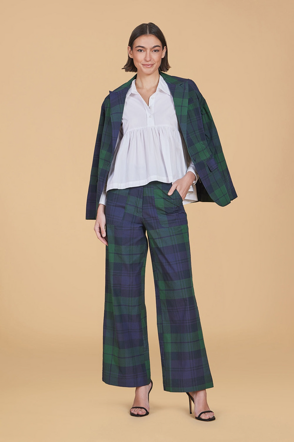 Tan Danbury Pants in Ralph's Tartan Pant