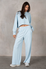 Dark Gray Percy Terry Cropped Sweatshirt Sweatshirt