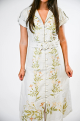 Lavender Avonlea | Ivory Vine Maxi Dress