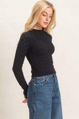 Sweet Disposition Crochet Sweater